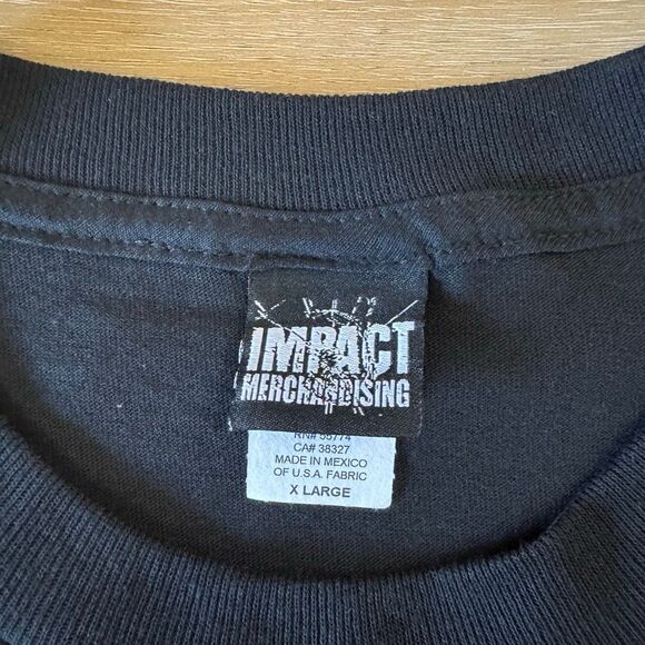 Vintage Y2K Vampire Circus Hammer Horror Film Black Movie Shirt Size XL 70s - Picture 3 of 5